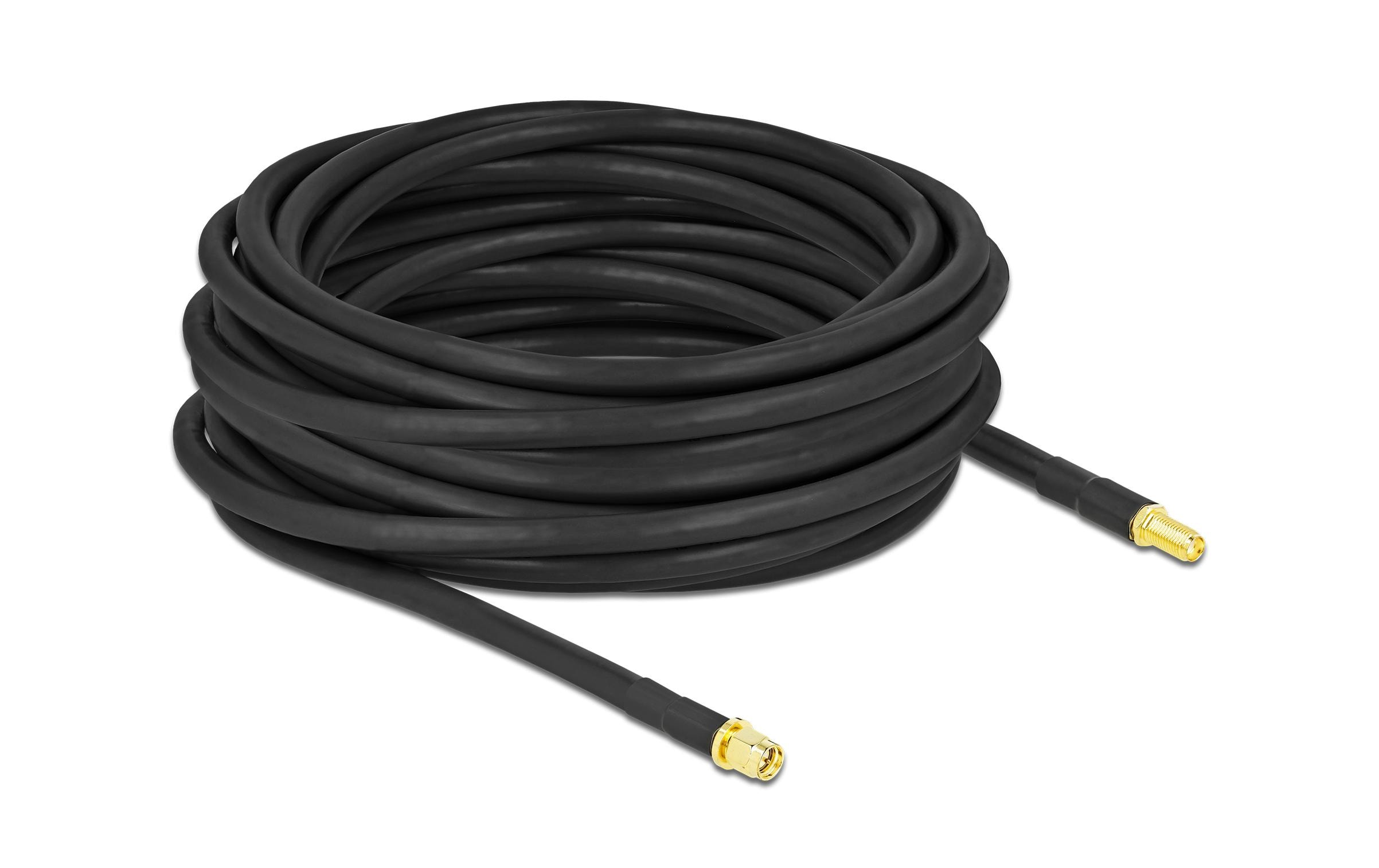 Delock Antennenkabel LTE/5G, LMR/CFD300 SMA zu SMA, 10 m Delock Antennenkabel LTE/5G, LMR/CFD300 SMA zu SMA, 10 m