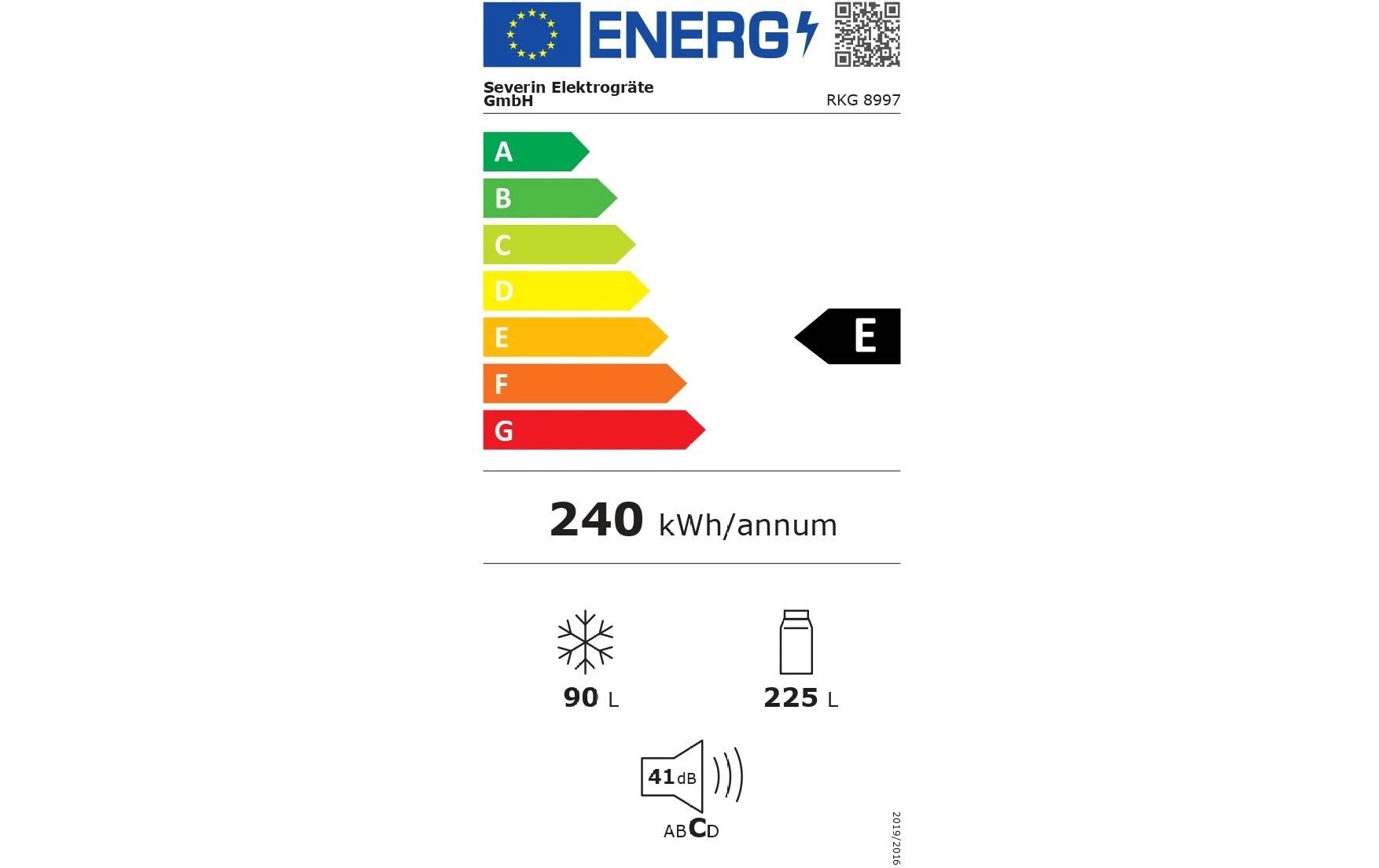 Severin Kühl-Gefrierkombination RKG8997 Rechts