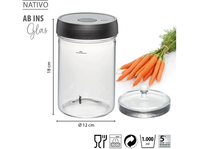 GEFU Fermentationsglas Nativo 1 L