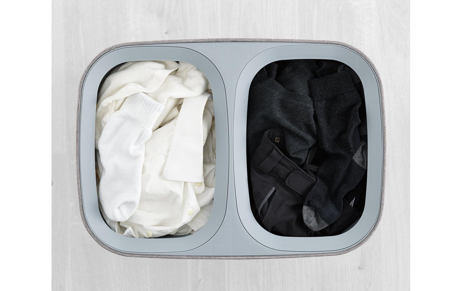 Joseph Joseph Wäschesammler Tota 90 L, 2x 45 L, Grau