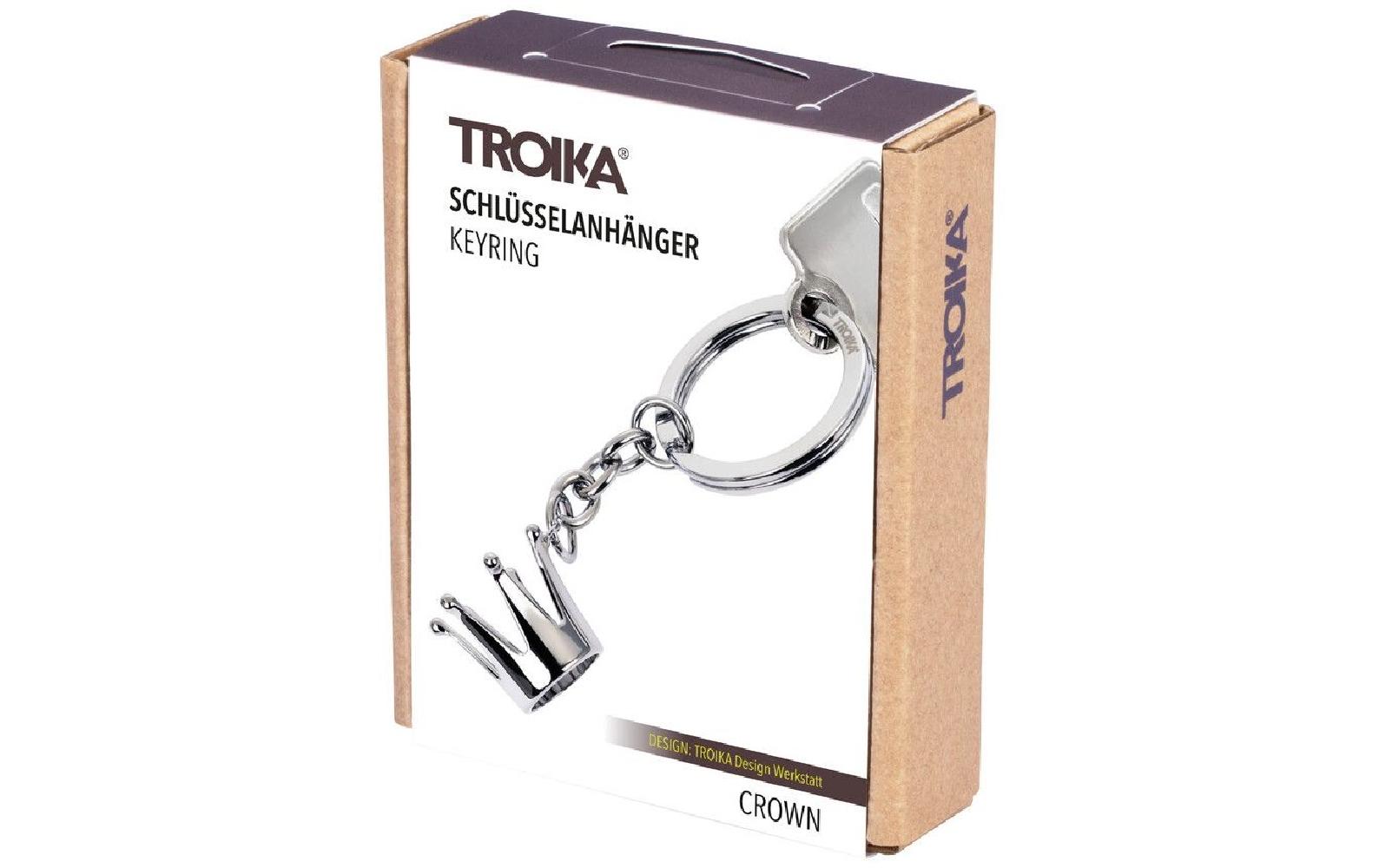 Troika Schlüsselanhänger Krone Silber