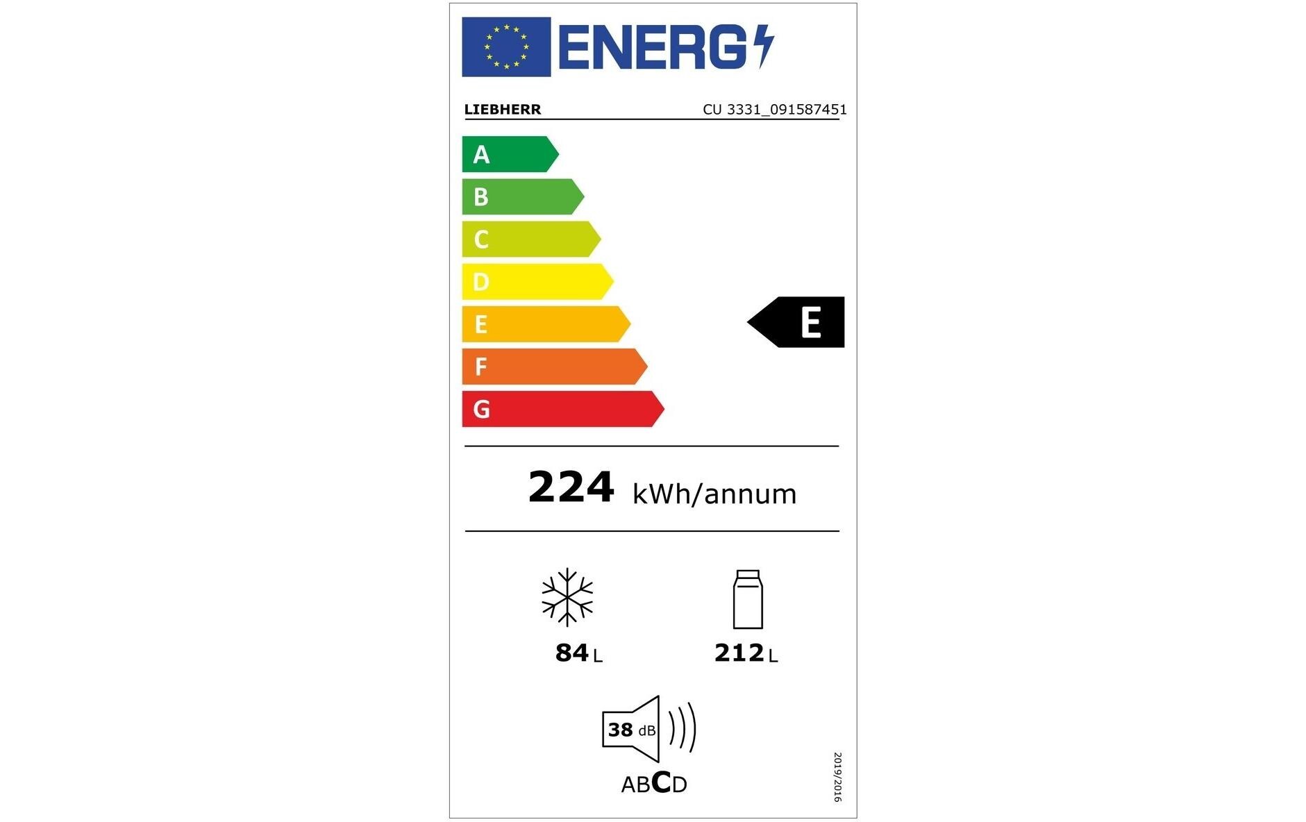 Liebherr Kühl-Gefrierkombination CU 3331 Rechts/Wechselbar