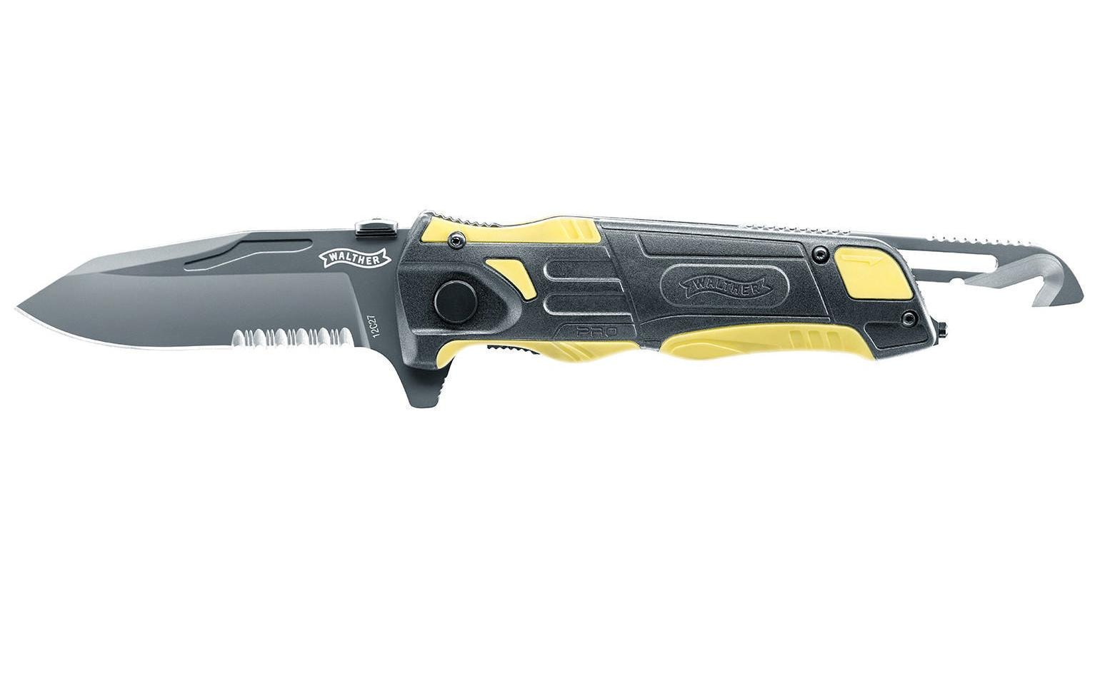 Walther Survival Knife Rescue Knife Yellow Walther Survival Knife Rescue Knife Yellow