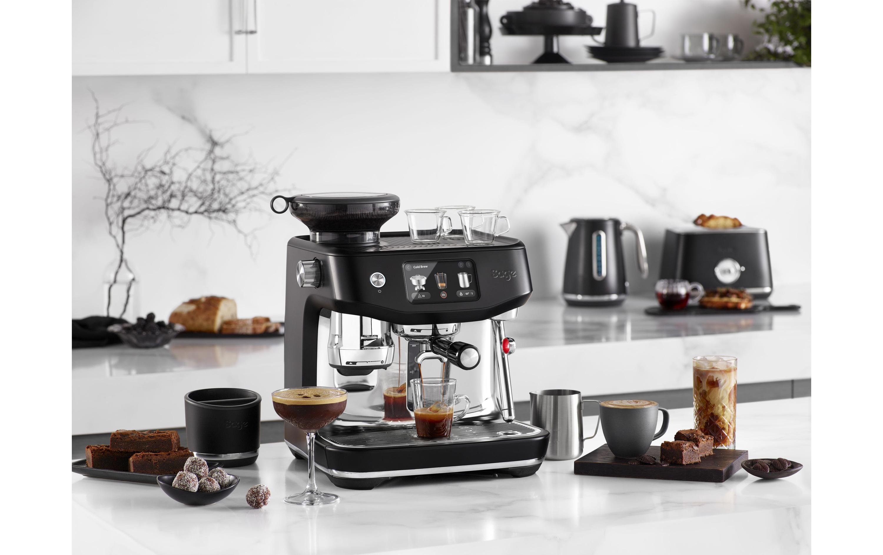 Sage Siebträgermaschine Oracle Jet SES985 Trüffelschwarz