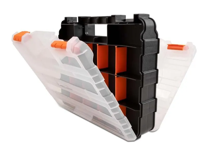 Delock Sortimentskasten Orange / Schwarz 34 Fächer Delock Sortimentskasten Orange / Schwarz 34 Fächer