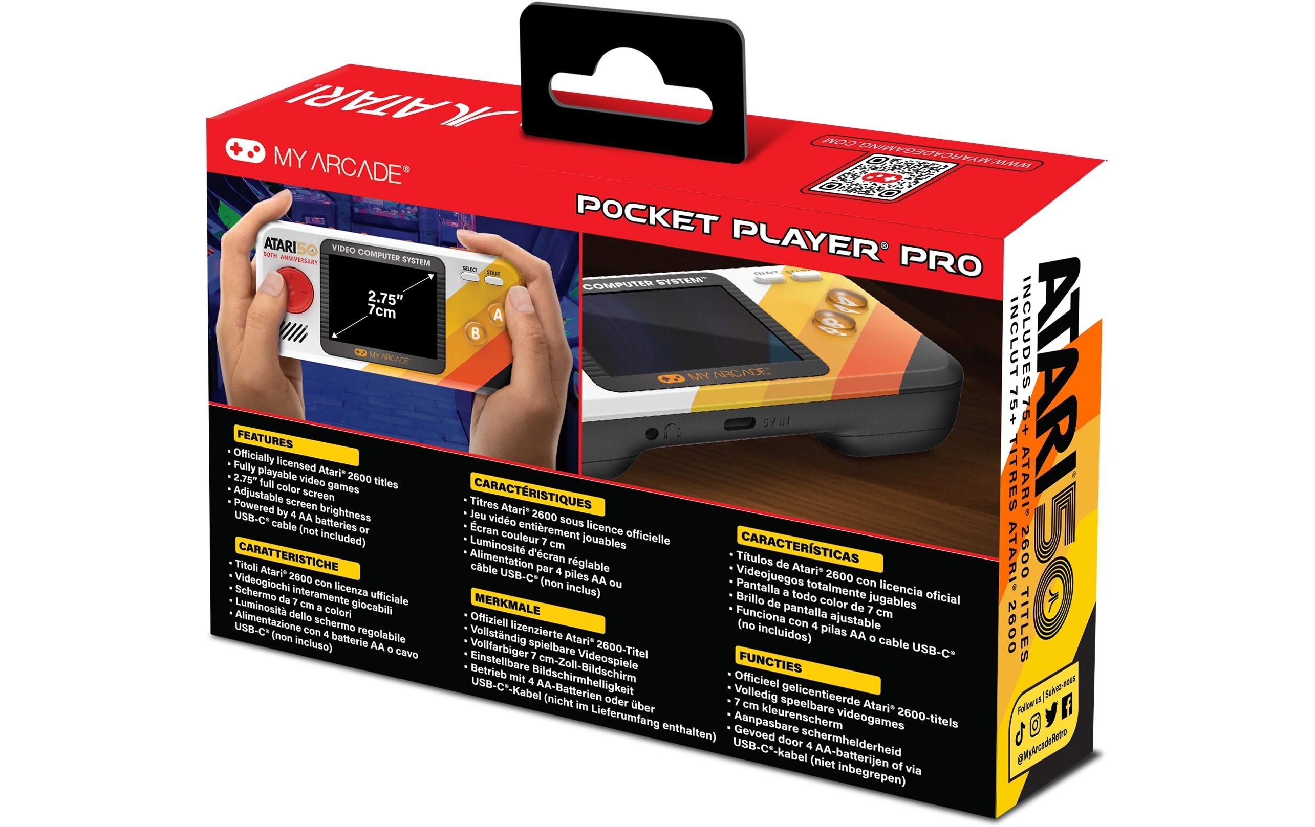 MyArcade Spielkonsole Pocket Player Pro Atari