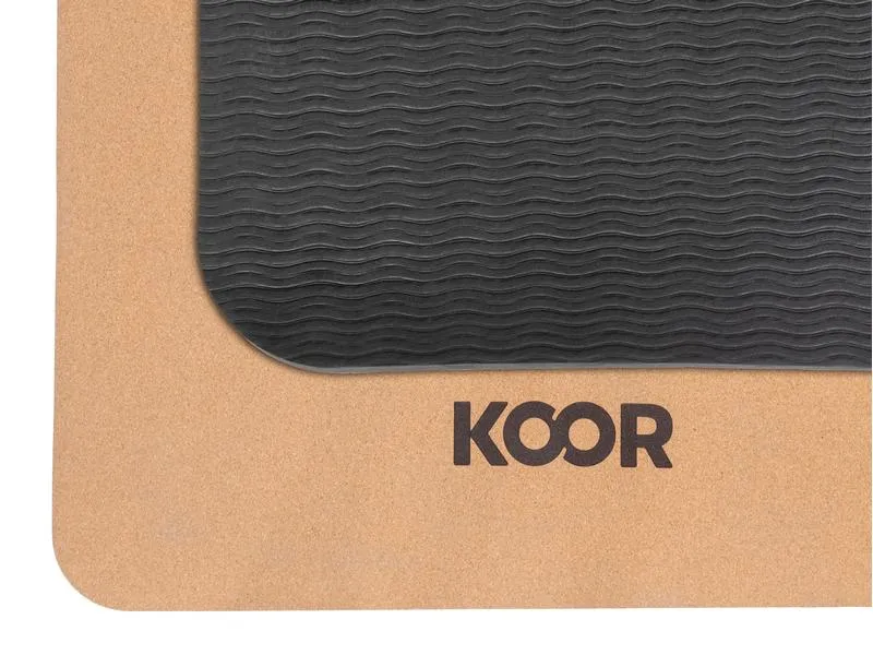 KOOR Yogamatte Kork, 183 x 61 x 0.4 cm