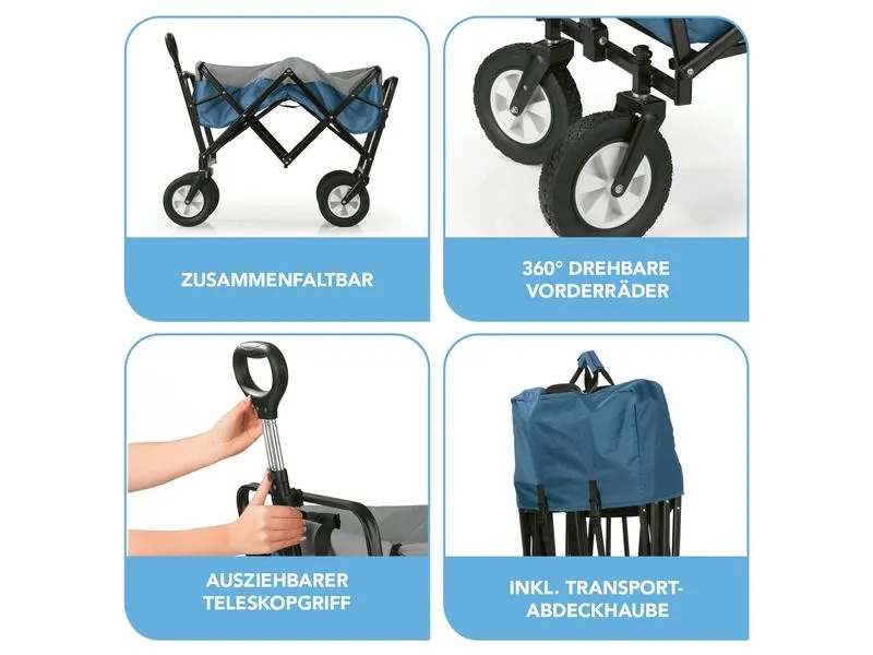 EASYmaxx Bollerwagen 100 x 50 x 61 cm