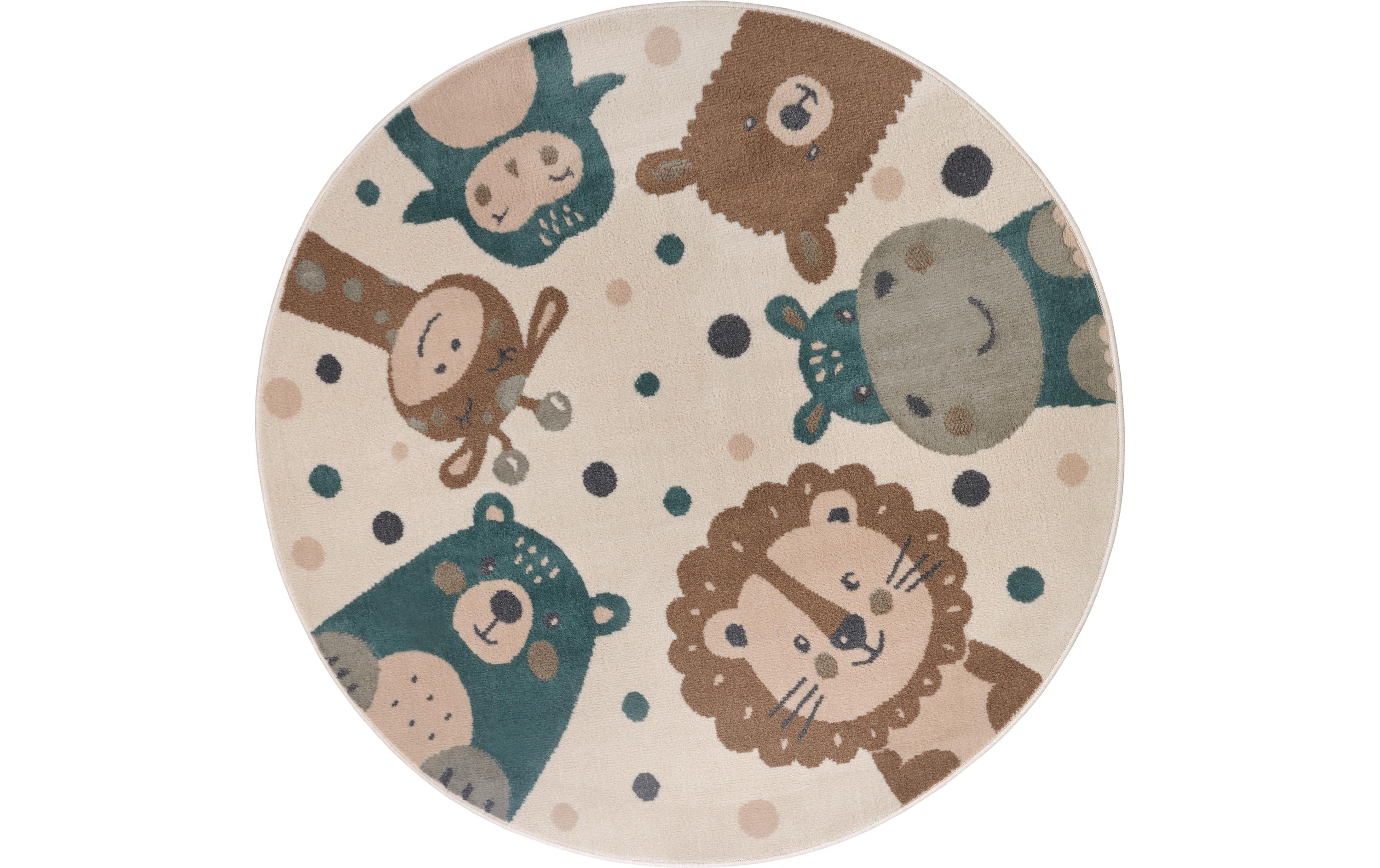 Hanse Home Dekoteppich Animal Party Ø 140 cm Hanse Home Dekoteppich Animal Party Ø 140 cm