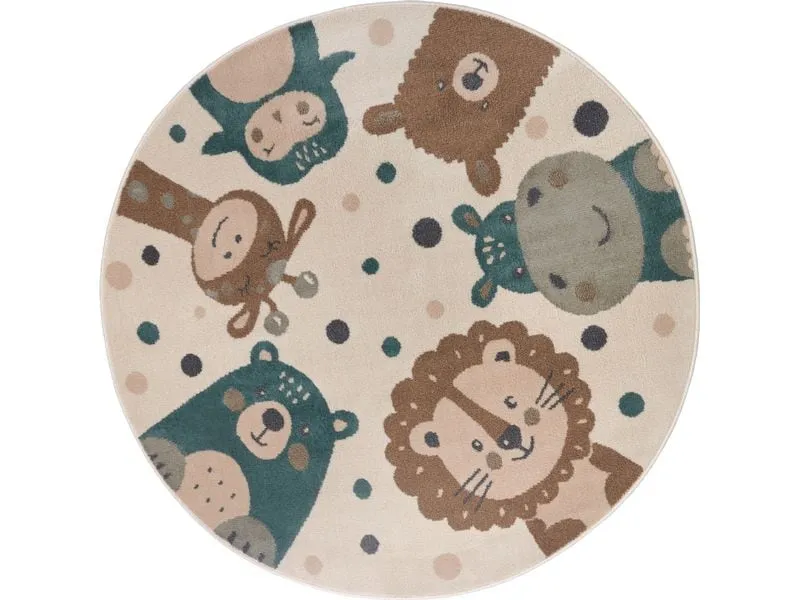 Hanse Home Dekoteppich Animal Party Ø 140 cm Hanse Home Dekoteppich Animal Party Ø 140 cm