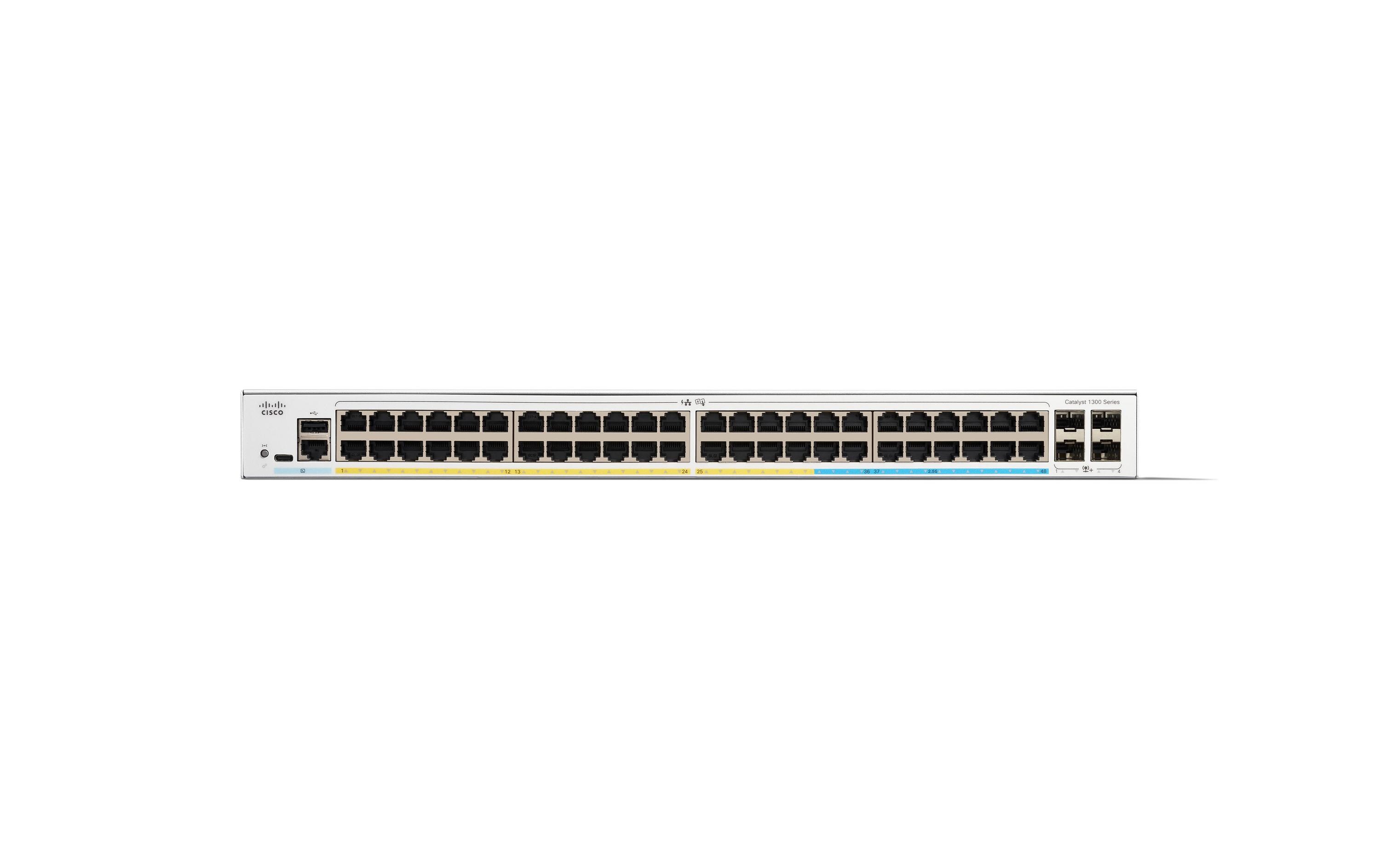 Cisco PoE+ Switch Catalyst C1300-48FP-4X 52 Port Cisco PoE+ Switch Catalyst C1300-48FP-4X 52 Port
