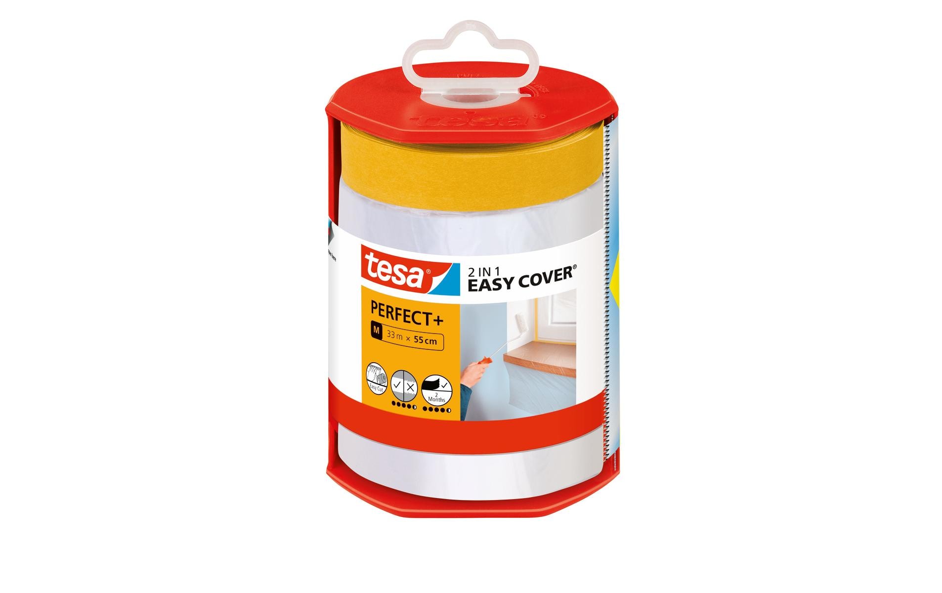 tesa Abdeckfolie Easy Cover Perfect+ Refill M, 33 m x 550 mm