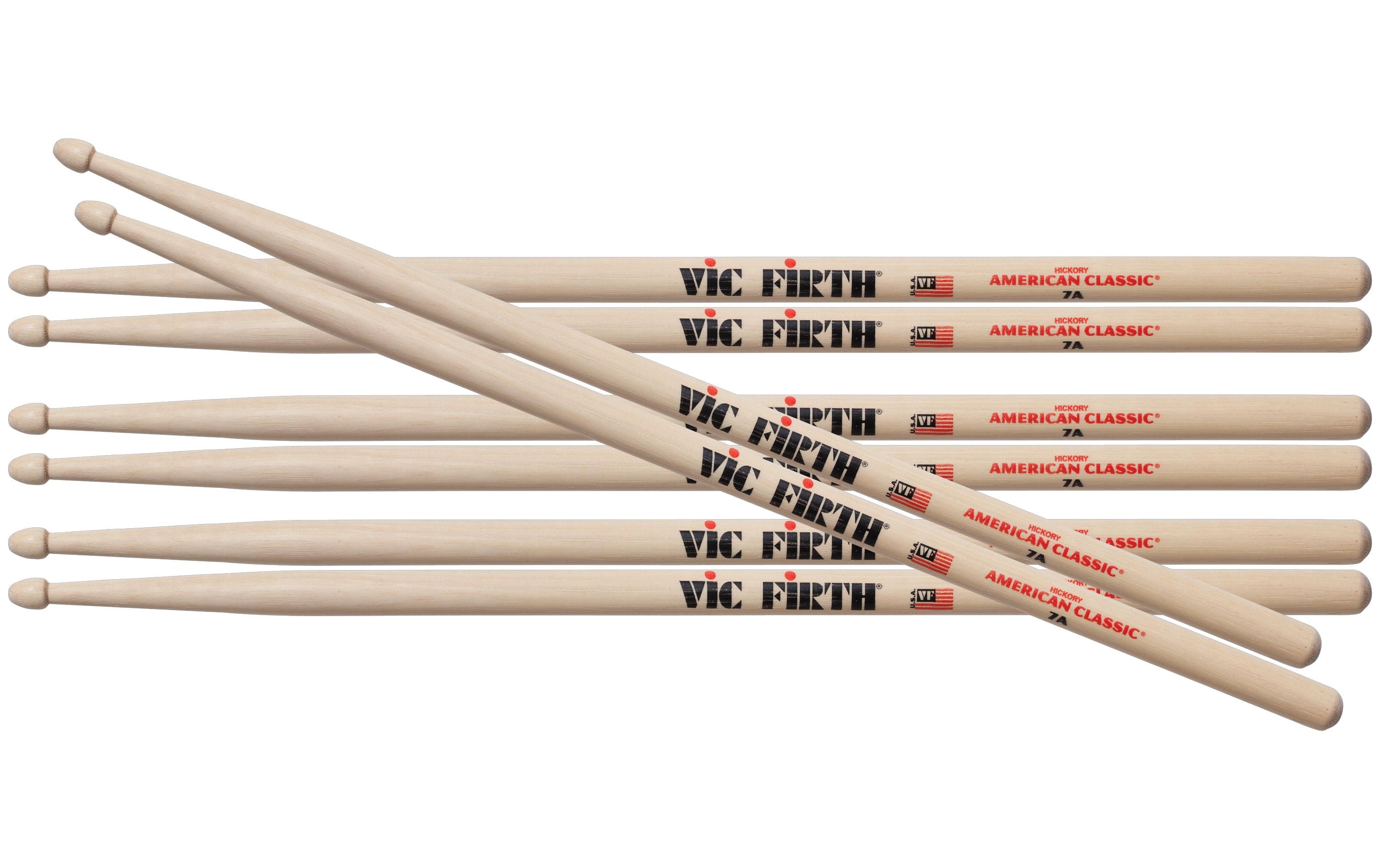 Vic Firth Drumsticks 7A – Value Pack Vic Firth Drumsticks 7A – Value Pack