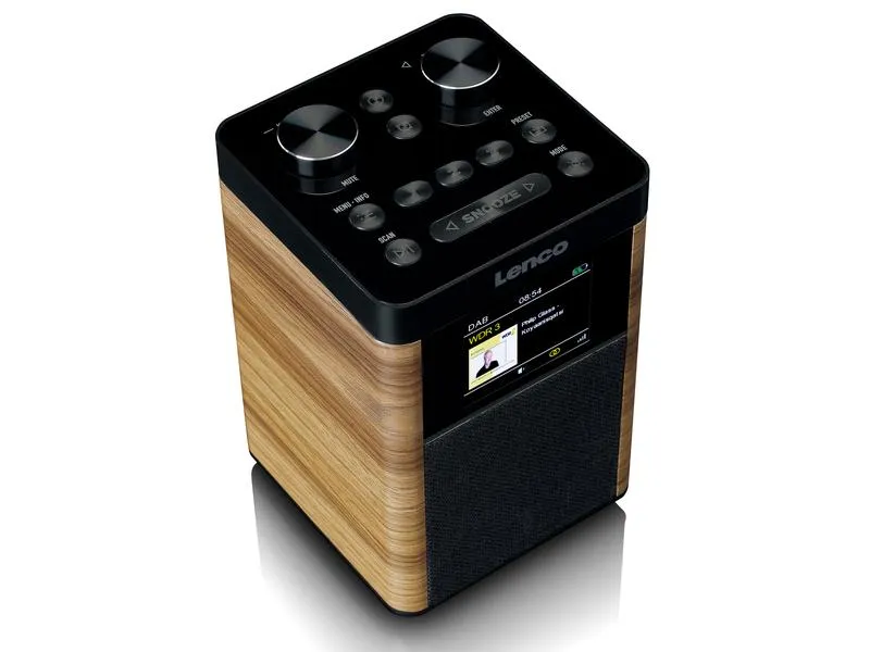 Lenco DAB+ Radio PDR-060WD Schwarz/Weiss