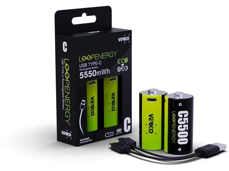 Verico Akku 2x C 1.5 3700 mAh Verico Akku 2x C 1.5 3700 mAh