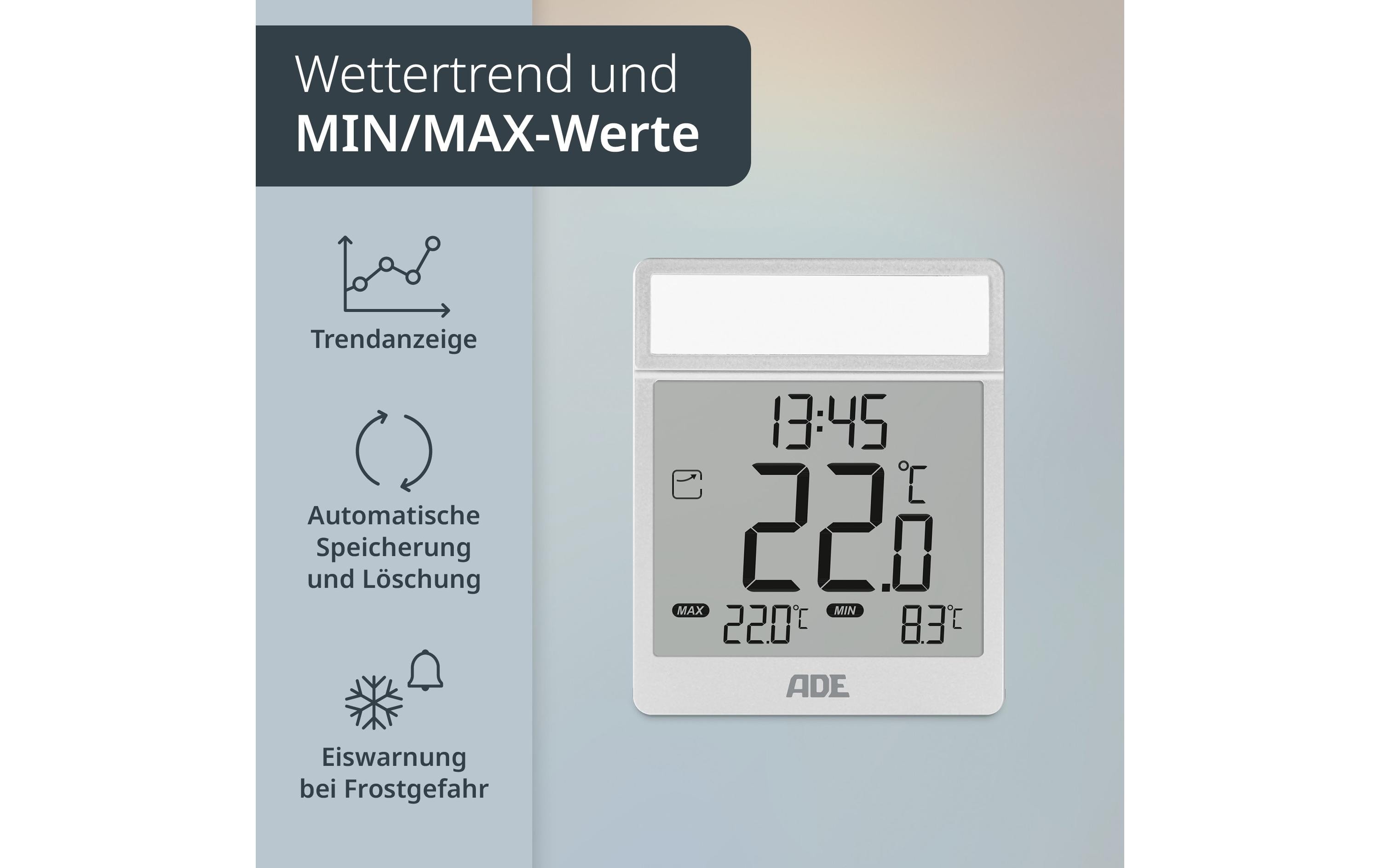 ADE Fensterthermometer Pantone 877C