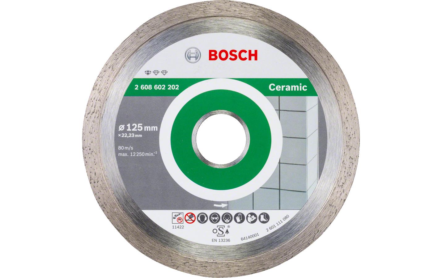 Bosch Professional Diamanttrennscheibe Standard for Ceramic Ø 125 Bosch Professional Diamanttrennscheibe Standard for Ceramic Ø 125