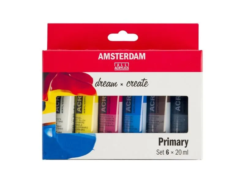 Amsterdam Acrylfarbe Primary 6 Tuben à 20 ml Amsterdam Acrylfarbe Primary 6 Tuben à 20 ml