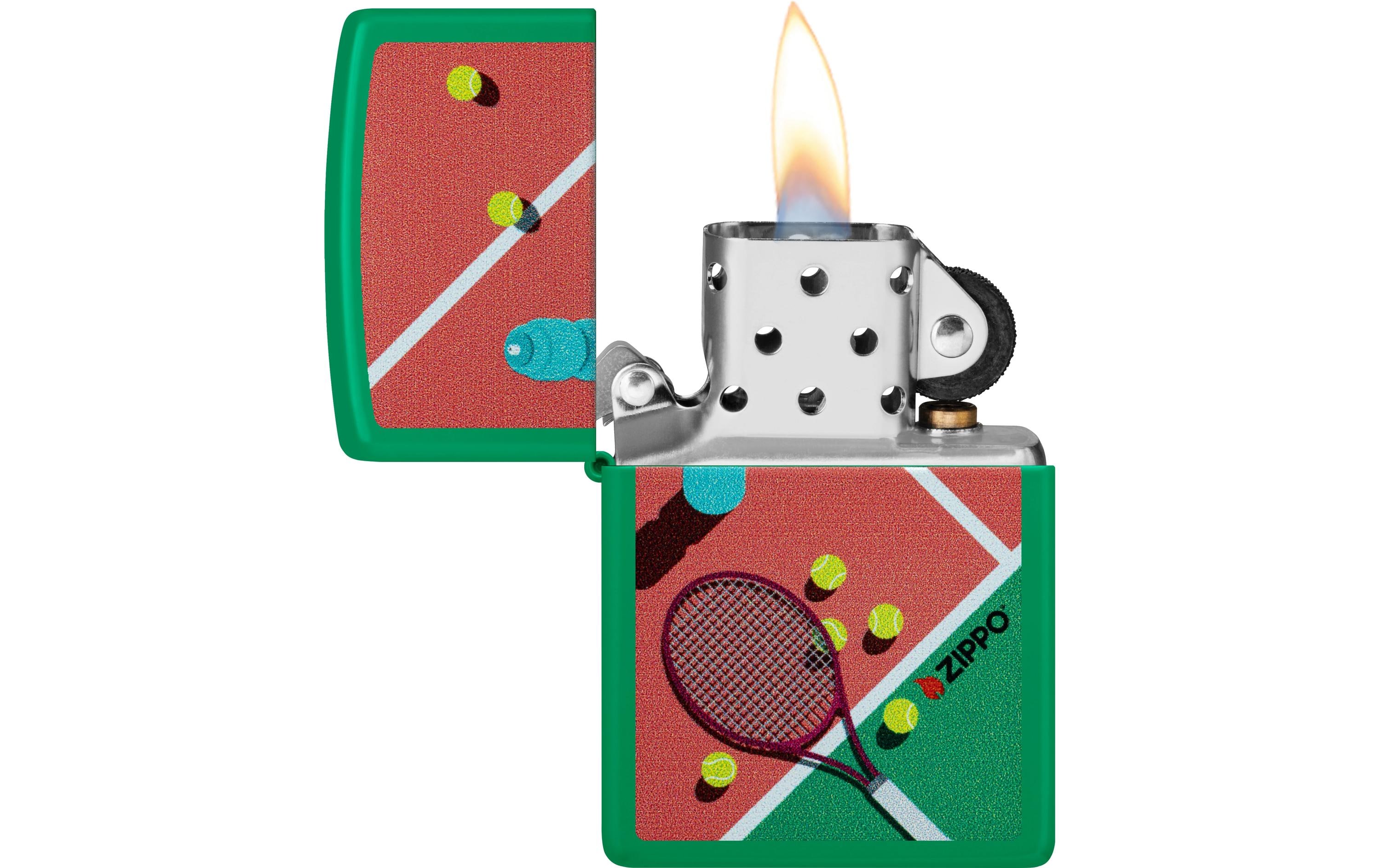 ZIPPO Tennis Design Grün