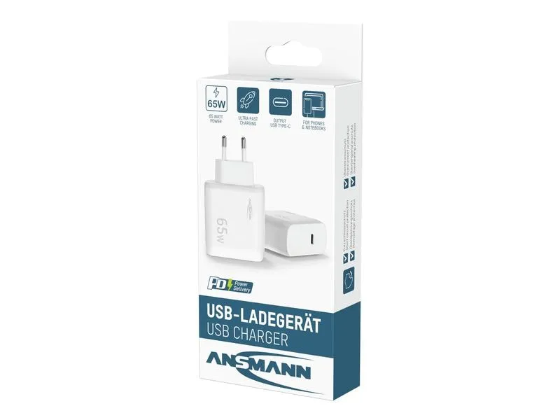 Ansmann Home Charger HC165PD / 4.5 A / 65 W / 1 Port Ansmann Home Charger HC165PD / 4.5 A / 65 W / 1 Port
