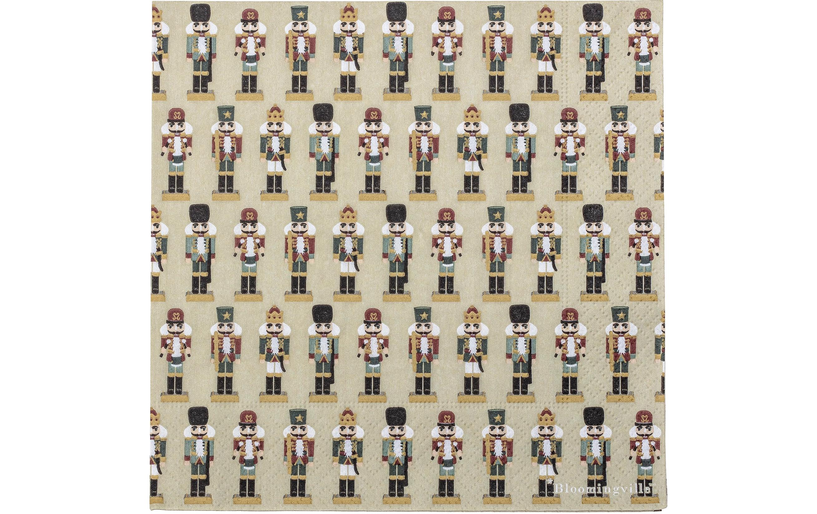 Bloomingville Weihnachtsservietten Darren 33 cm x 33 cm, 20 Stück