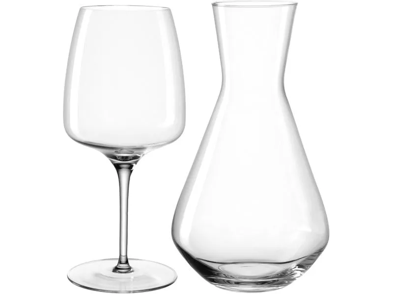 Leonardo Karaffe Cesti 1.2 l, 3-teilig, Grau/Transparent Leonardo Karaffe Cesti 1.2 l, 3-teilig, Grau/Transparent