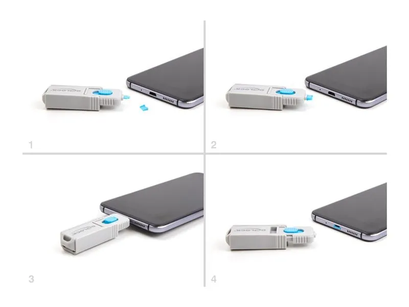 Delock Port Blocker für Micro USB Buchse 10 Stück Blau Delock Port Blocker für Micro USB Buchse 10 Stück Blau