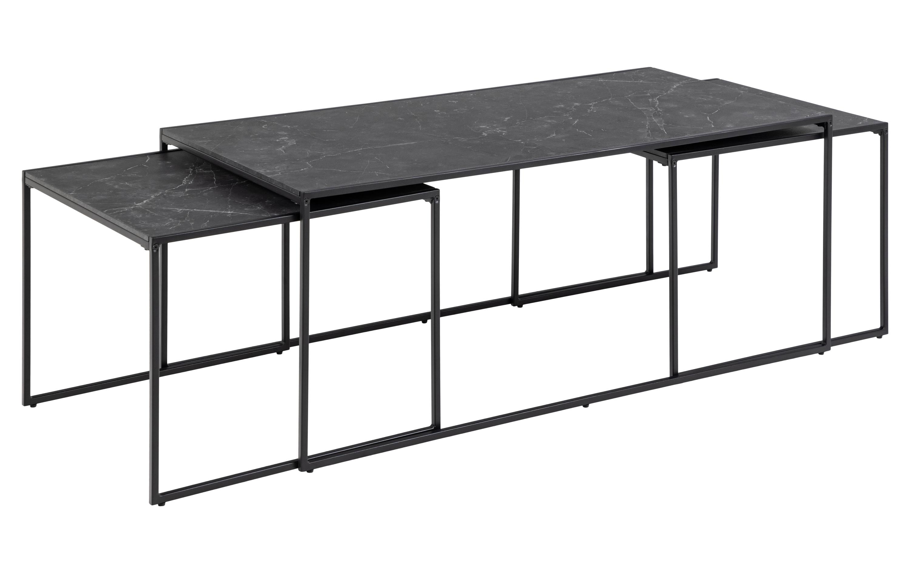 AC Design Couchtisch Infinity 120 cm x 48 cm, Schwarz