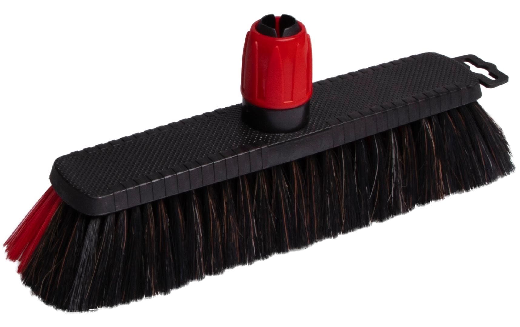 Edi Baur Besen Heavy duty mit Teleskopstiel, Rot