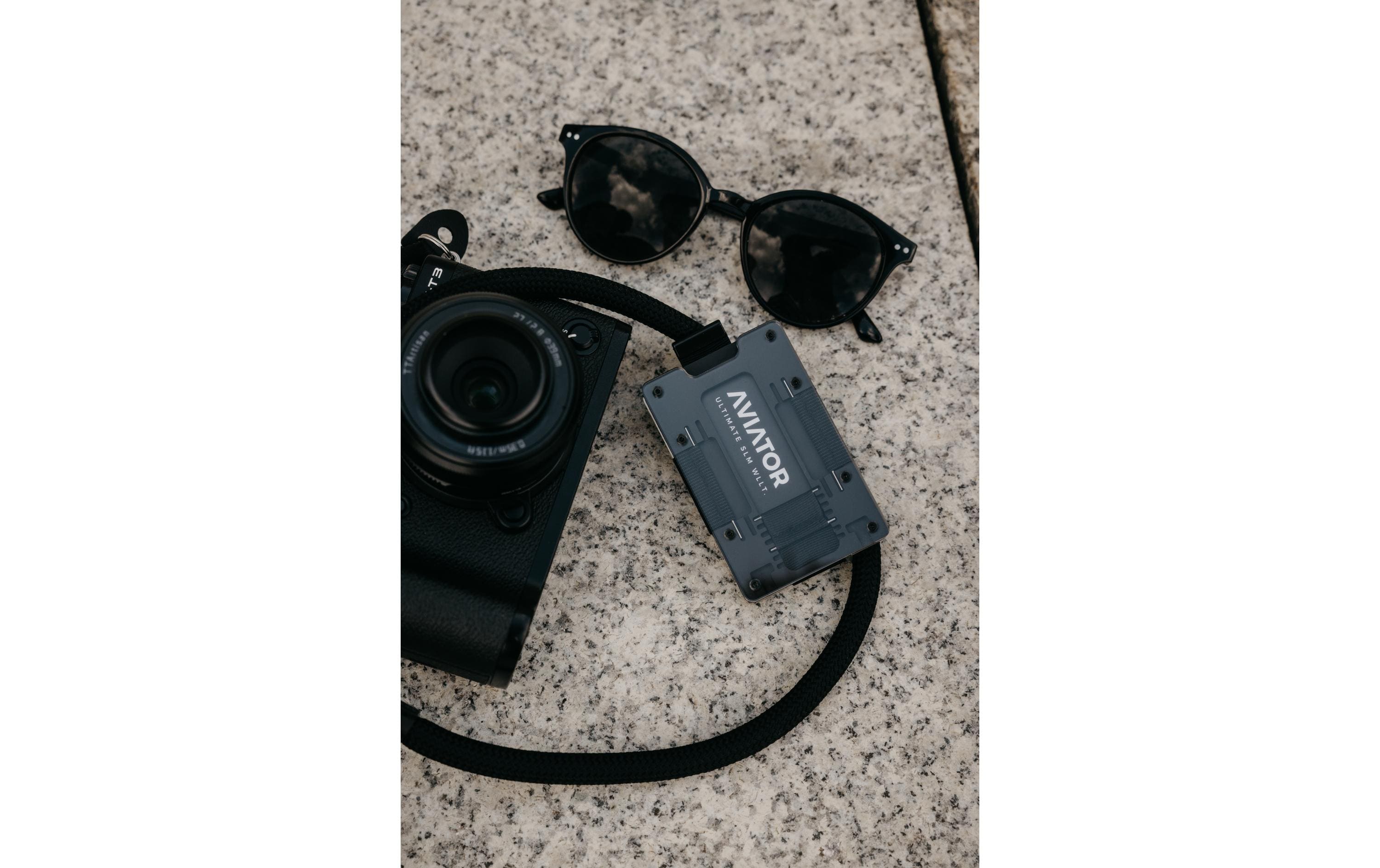 AVIATOR Wallet SLIDE Carbon cash clip fusion black