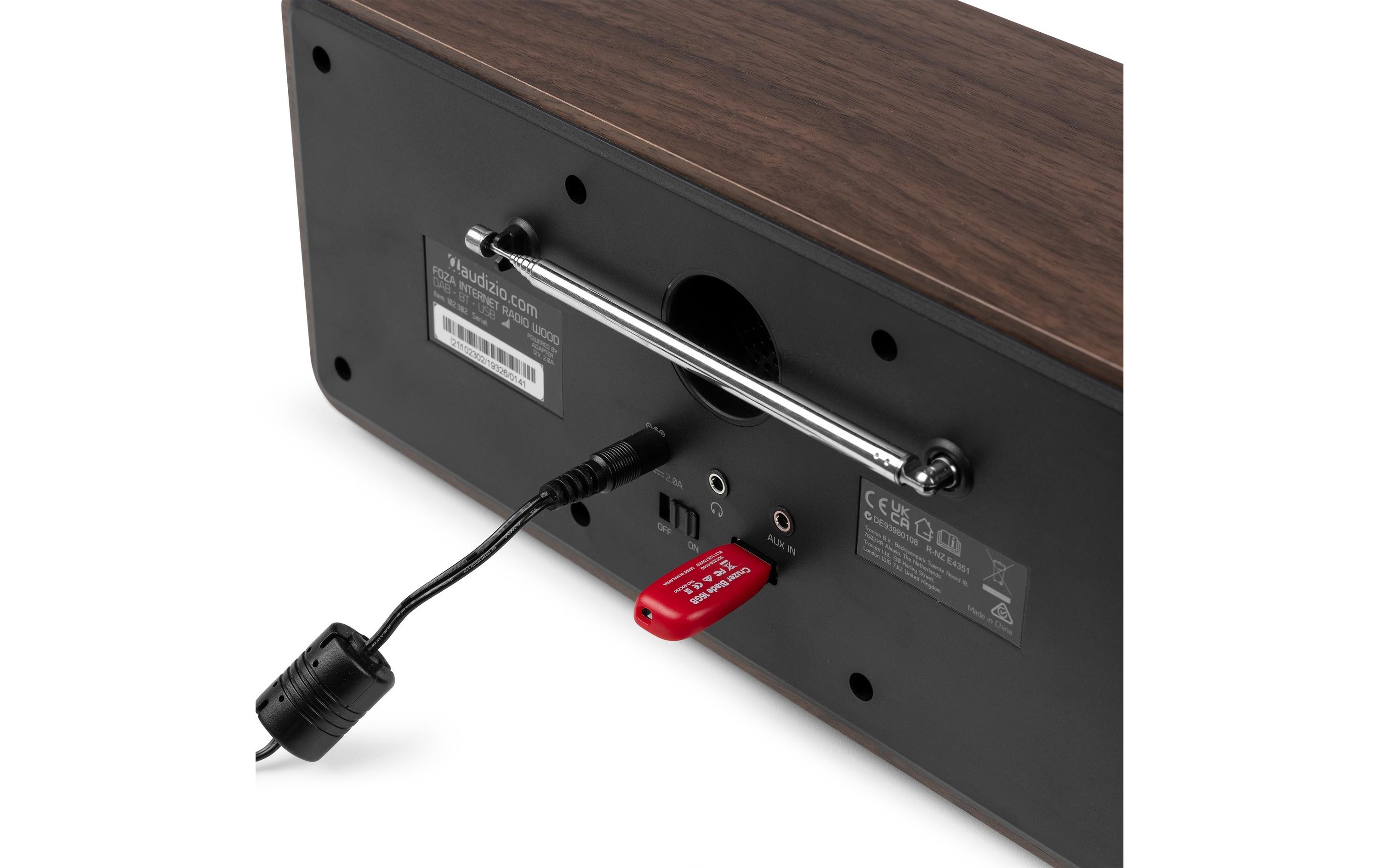 Audizio DAB+ Radio Foza Braun/Schwarz