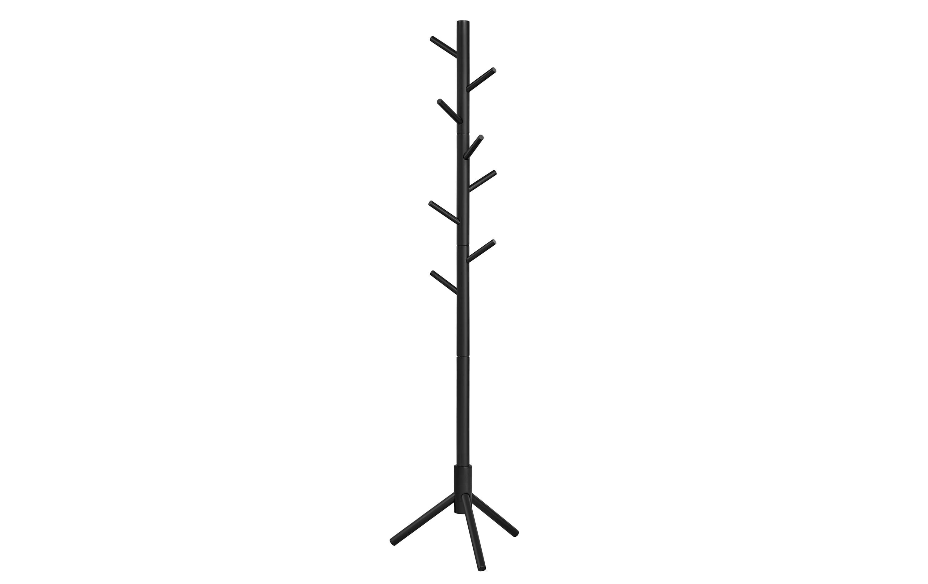 VASAGLE Garderobenständer mit 8 Haken 175 cm, Schwarz VASAGLE Garderobenständer mit 8 Haken 175 cm, Schwarz