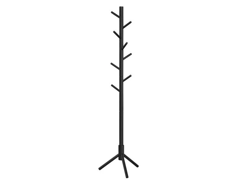 VASAGLE Garderobenständer mit 8 Haken 175 cm, Schwarz VASAGLE Garderobenständer mit 8 Haken 175 cm, Schwarz