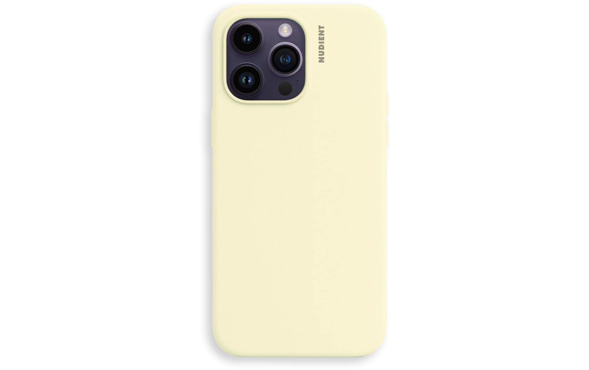 Nudient Back Cover Base Case 14 Pro Max Pale Yellow