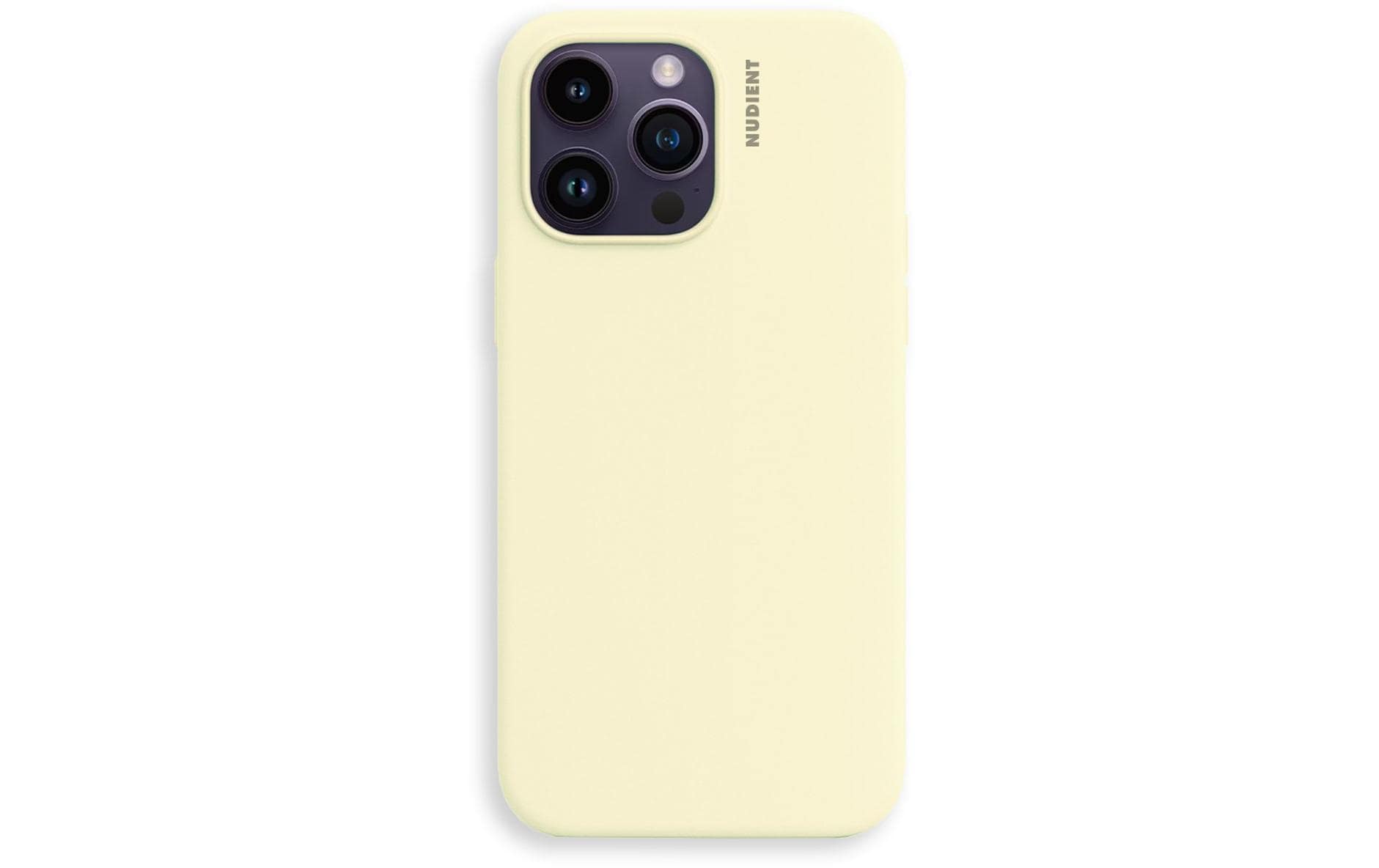 Nudient Back Cover Base Case 14 Pro Max Pale Yellow Nudient Back Cover Base Case 14 Pro Max Pale Yellow