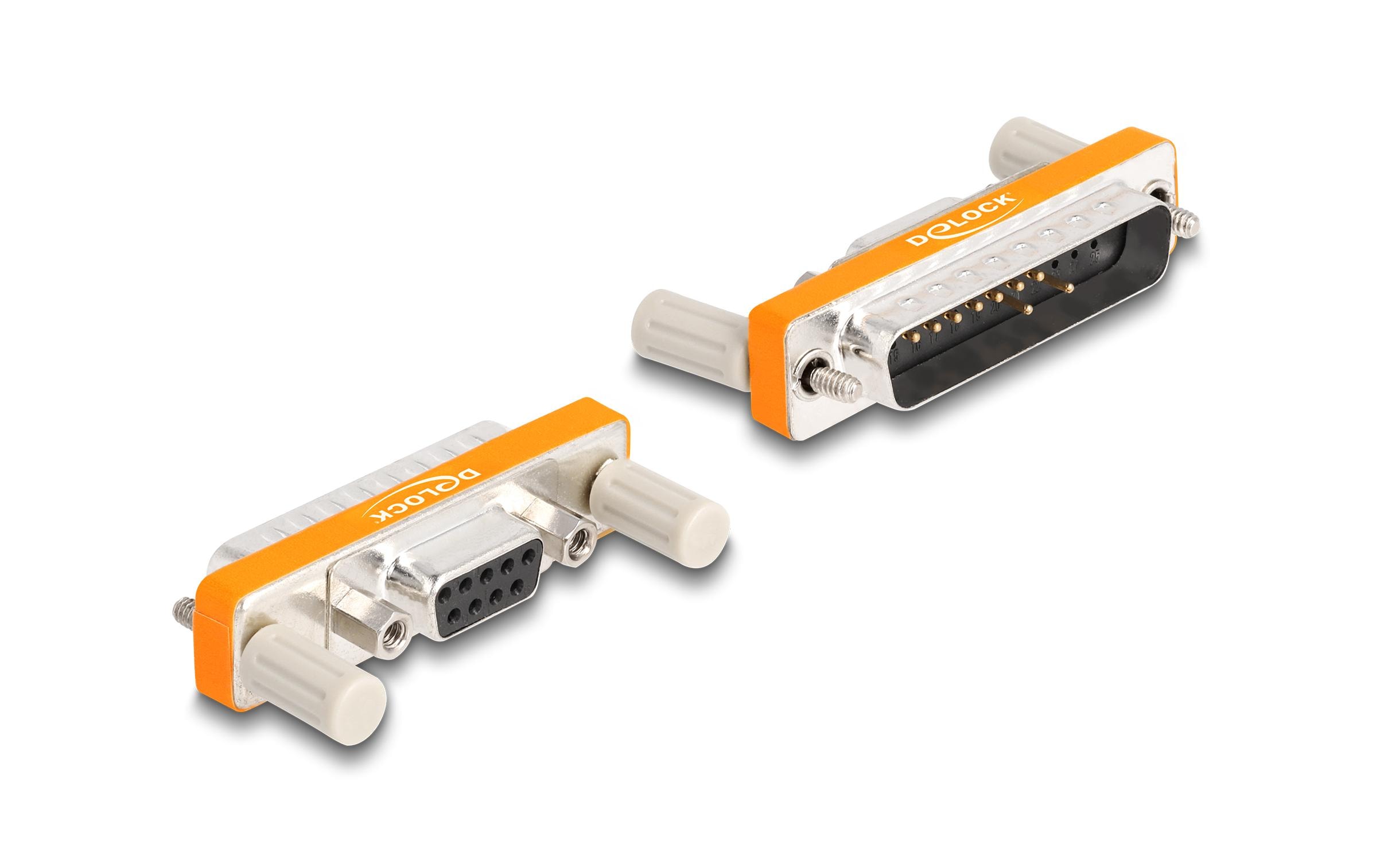 Delock Adapter D-Sub 9 Pin Buchse – D-Sub 25 Pin Stecker Delock Adapter D-Sub 9 Pin Buchse – D-Sub 25 Pin Stecker
