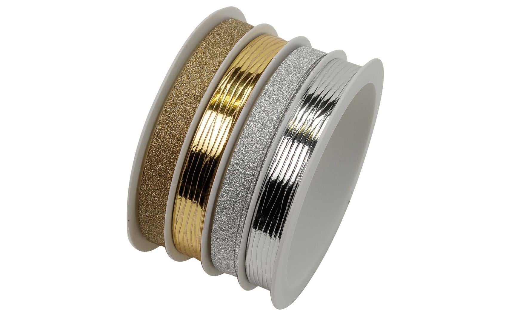 Braun + Company Geschenkband Mix Metallic 10 mm x 16 m, Glitzer/Mehrfarbig Braun + Company Geschenkband Mix Metallic 10 mm x 16 m, Glitzer/Mehrfarbig