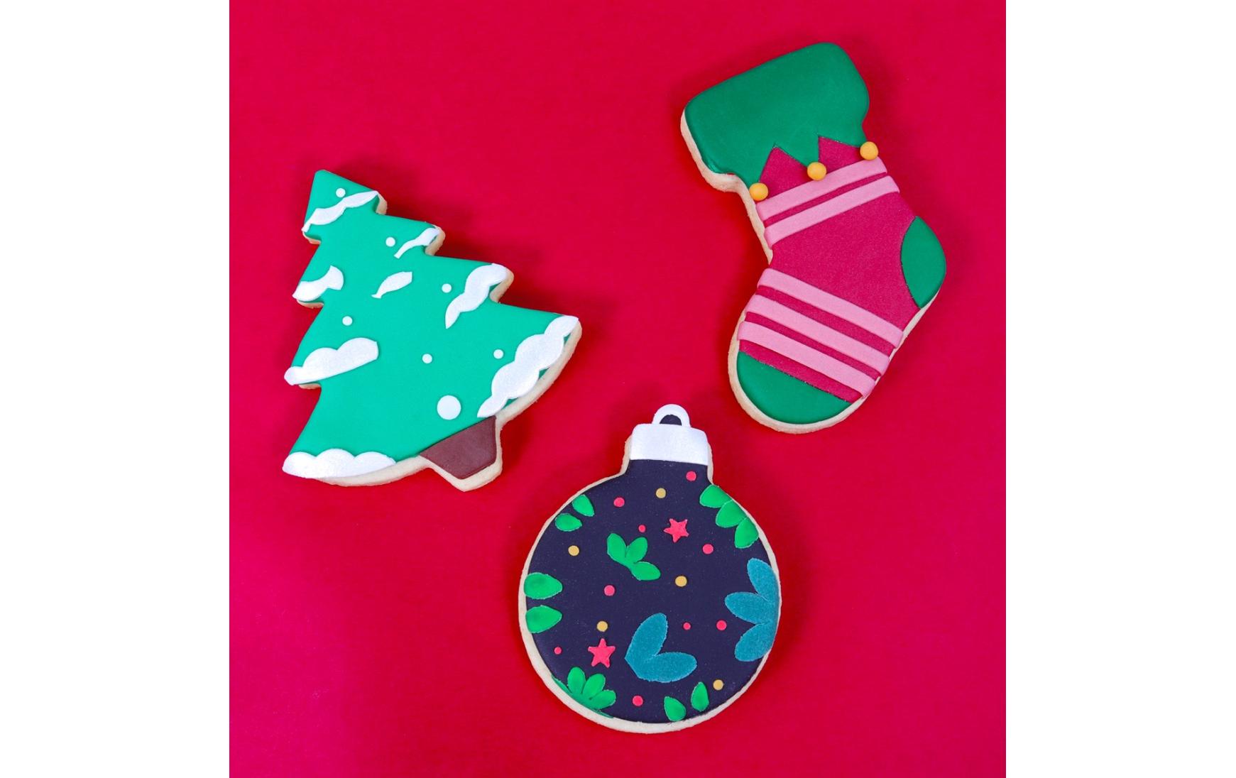 PME Guetzli-Ausstecher Weihnachten 3 Stück, Blau