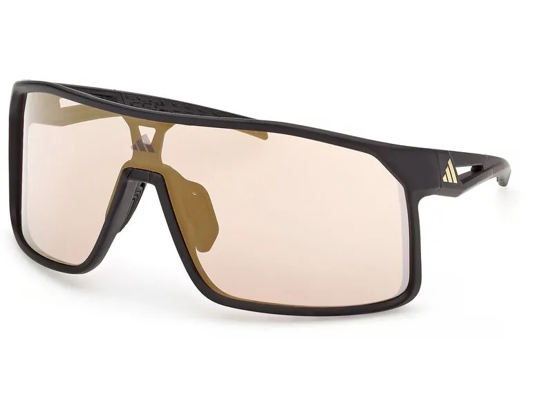 adidas Alkator SP0124 Sonnenbrille Matte Black, Brown Mirror
