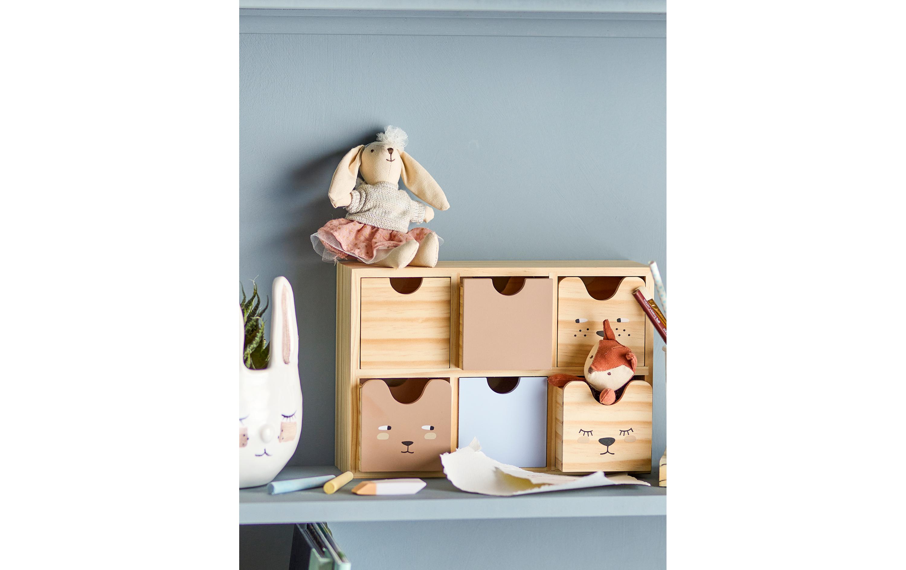 Bloomingville Setzkasten Calle 27 x 18 x 8 cm, Natur