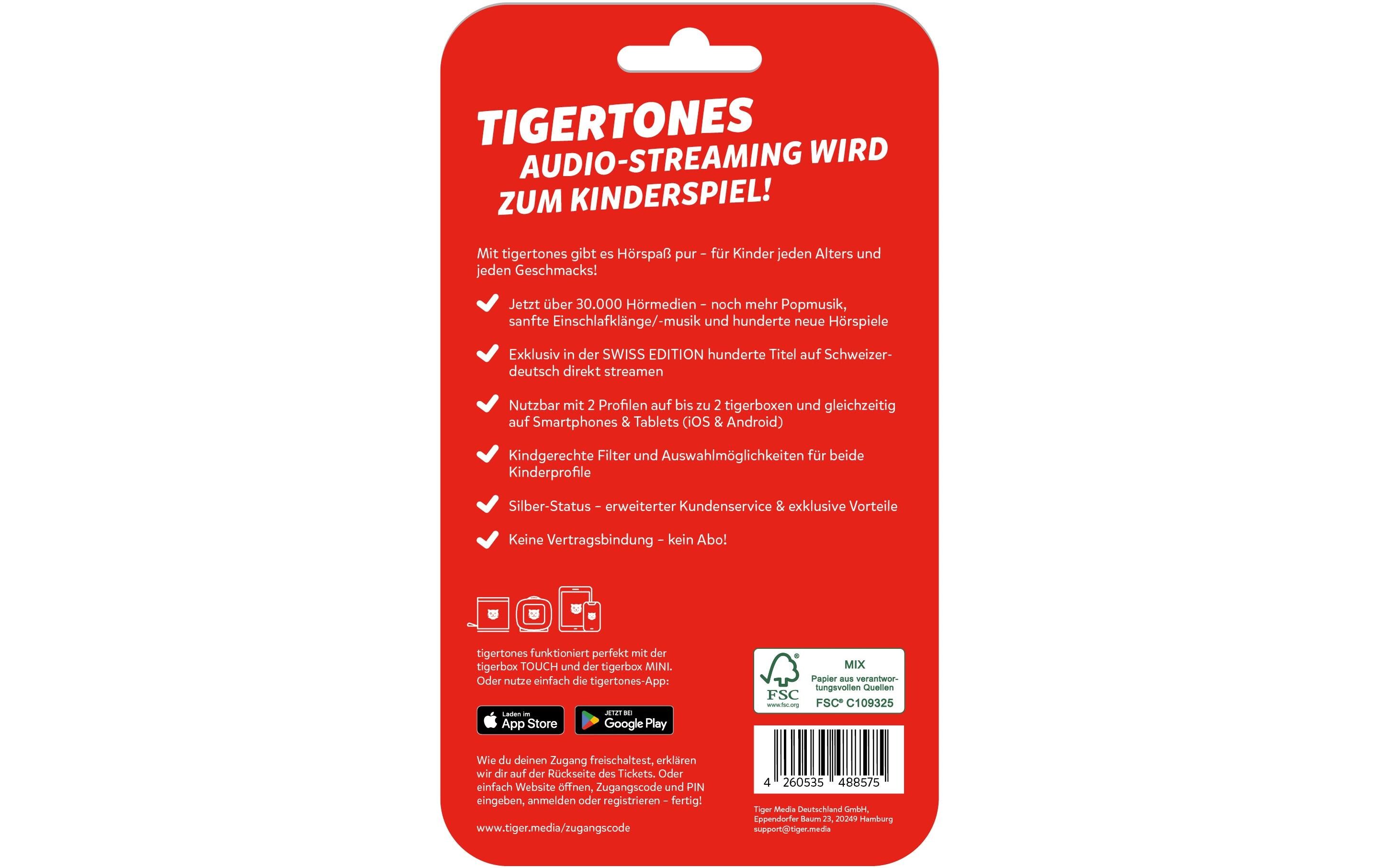 Tigermedia tigertones Duo – Ticket Swiss Edition 3 Monate Tigermedia tigertones Duo – Ticket Swiss Edition 3 Monate