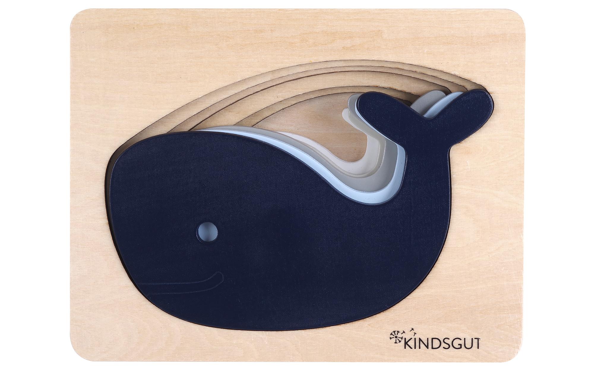 Kindsgut Holzpuzzle Wal