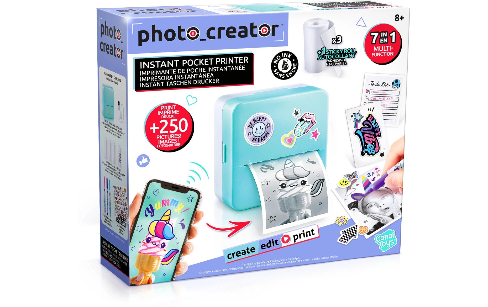 Canal Toys Starter-Set Instant Pocket Printer Blau