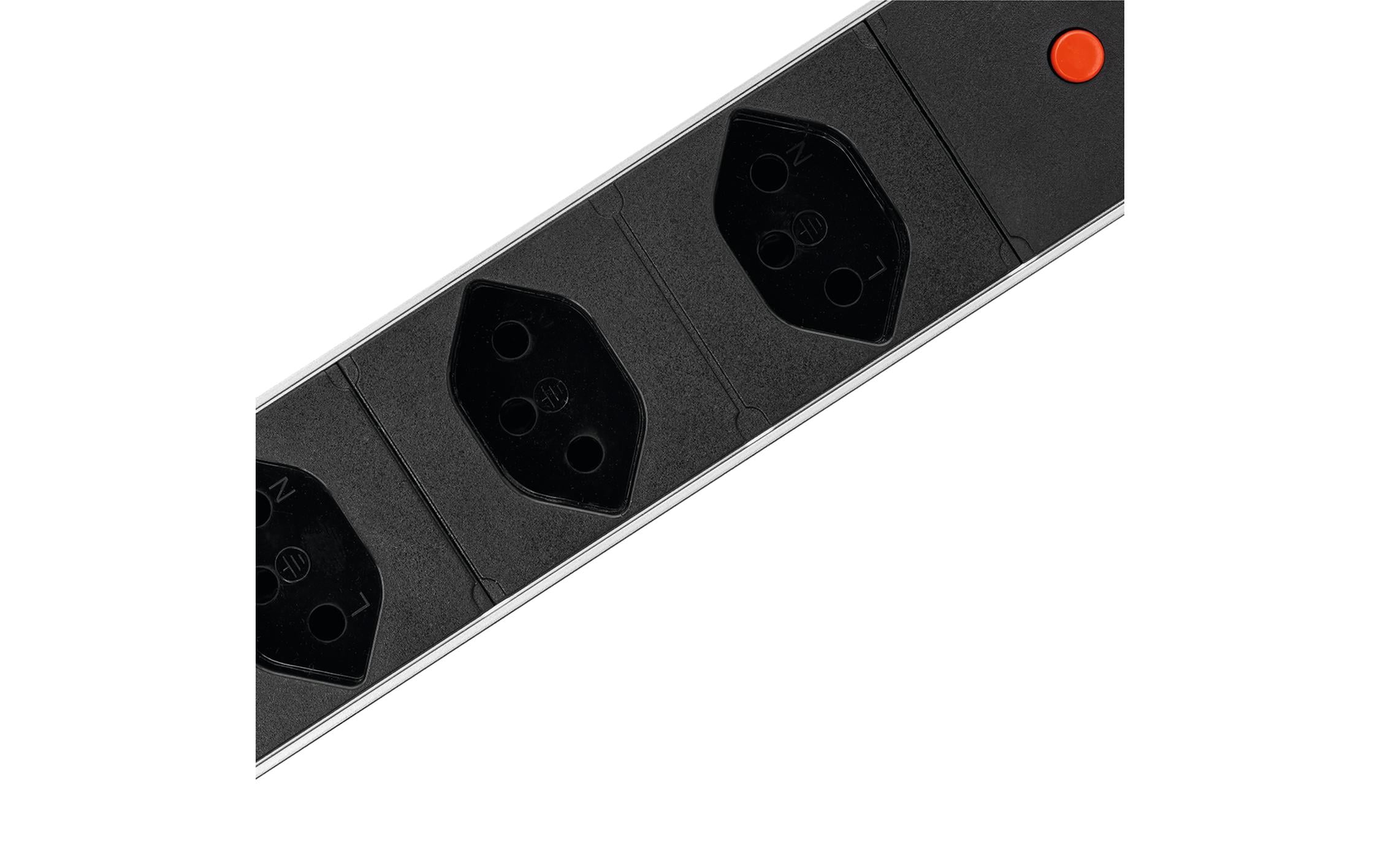 STEFFEN 19 Steckdosenleiste 4x T13, Silber STEFFEN 19 Steckdosenleiste 4x T13, Silber