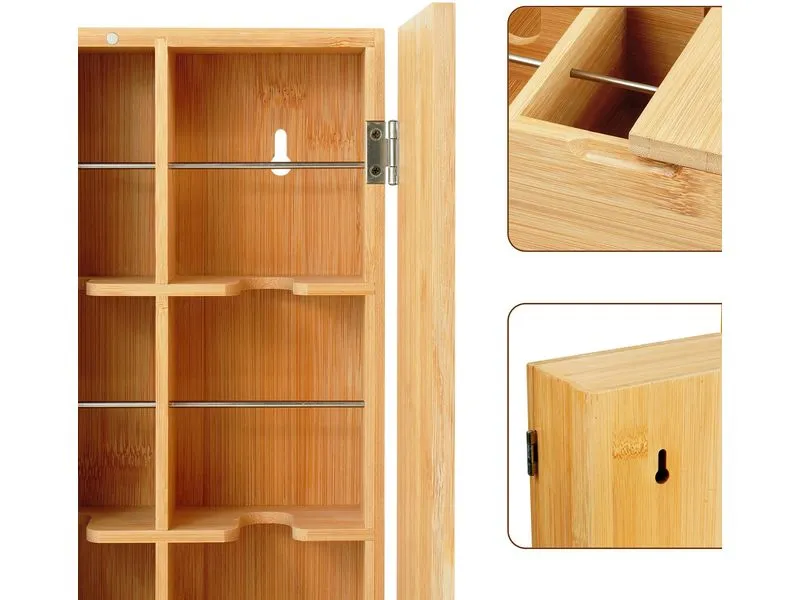 relaxdays Teebeutel-Box Hellbraun relaxdays Teebeutel-Box Hellbraun