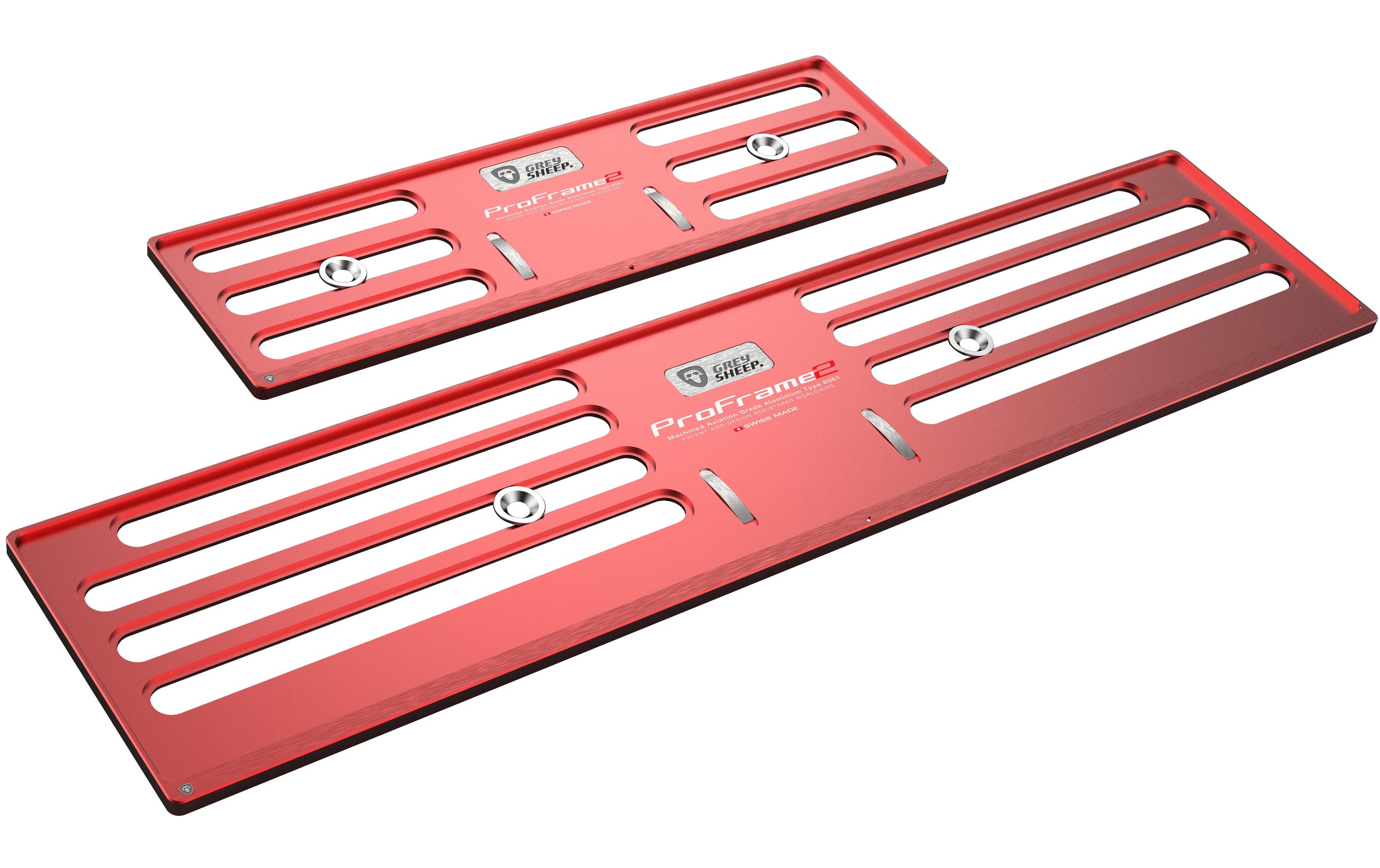 GREY SHEEP. Kennzeichenhalterset ProFrame 2, KFZ-lang, Velocity Red GREY SHEEP. Kennzeichenhalterset ProFrame 2, KFZ-lang, Velocity Red