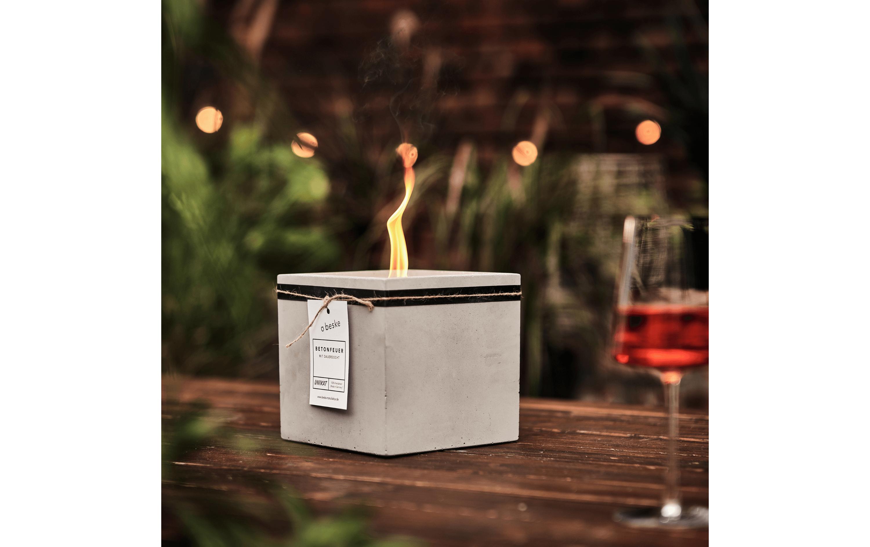Beske Betonfeuer Fuego' 17 x 17 x 17 cm
