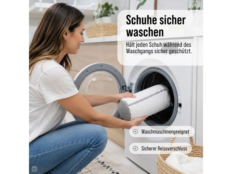 COCON Schuhwaschbeutel, 2er Set, Weiss/Grau