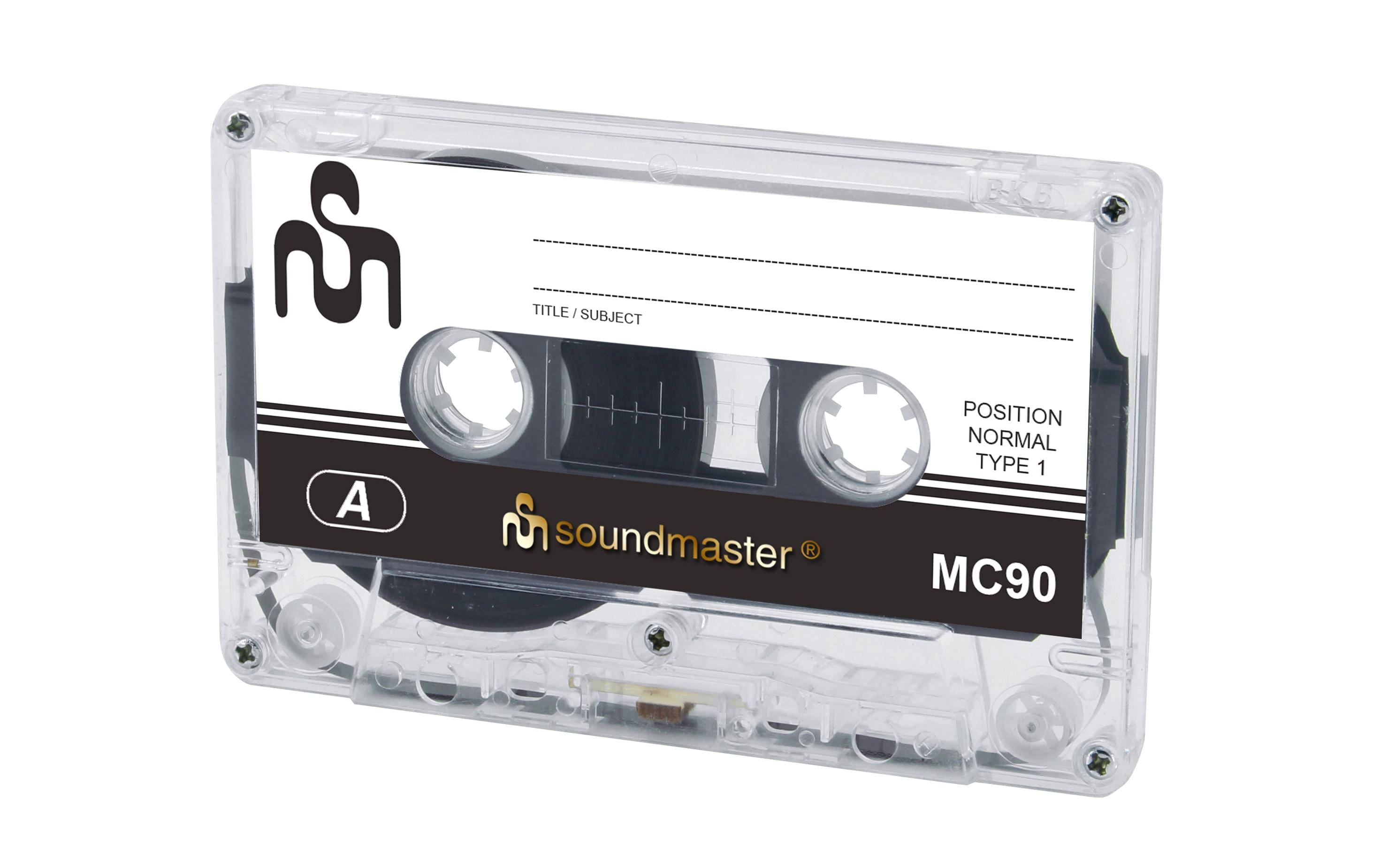CE Audio-Kassette Soundmaster MC90 5er Pack