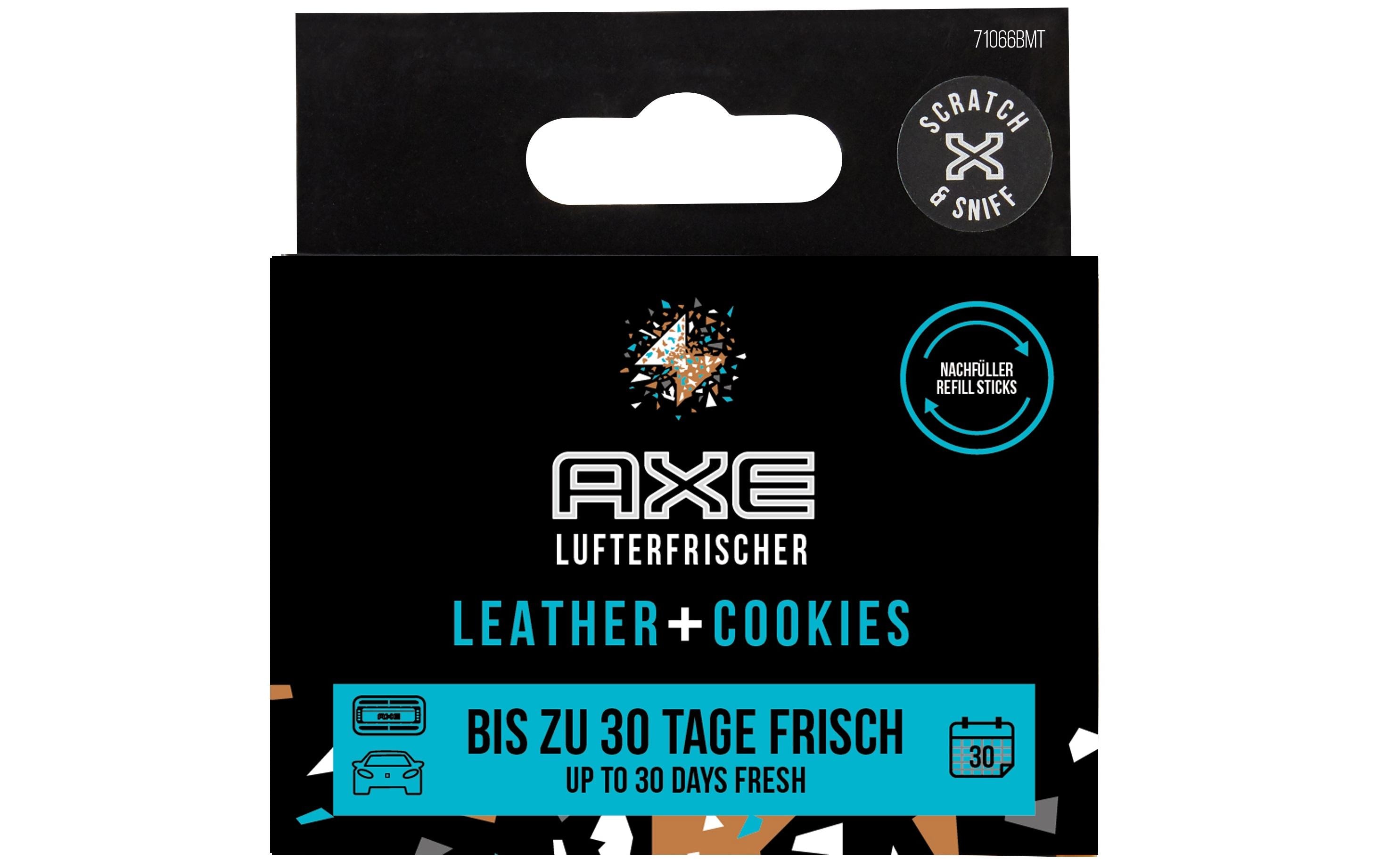 Axe Nachfüllung Stick zu Refill Vent Leather & Cookies 2 Stück Axe Nachfüllung Stick zu Refill Vent Leather & Cookies 2 Stück